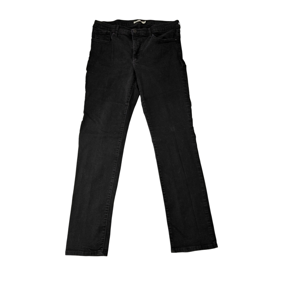 Levi's High-Rise 312 Black Straight Jeans